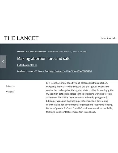 Making Abortion Rare and Safe