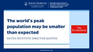 The world’s peak population may be smaller than expected: Gates Institute Director quoted