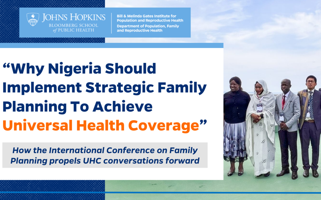 Utilizar la planificación familiar para lograr la cobertura sanitaria universal