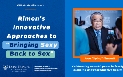 Le directeur de l'Institut Gates, Jose "Oying" Rimon, prend sa retraite après une brillante carrière de défenseur de causes sanitaires mondiales telles que la planification familiale et la santé génésique.