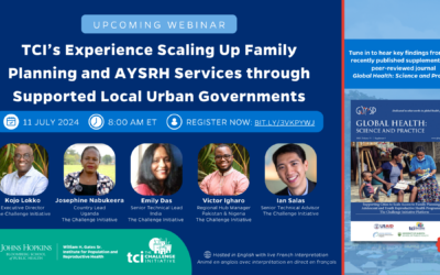 Watch Now: TCI’s Experience Scaling Up Family Planning and AYSRH Services through Supported Local Urban Governments