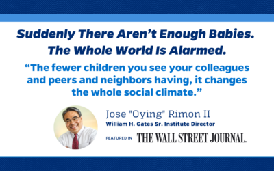 El director de WHGI, José "Oying" Rimon II, citado sobre la caída de las tasas de natalidad en un nuevo artículo del Wall Street Journal