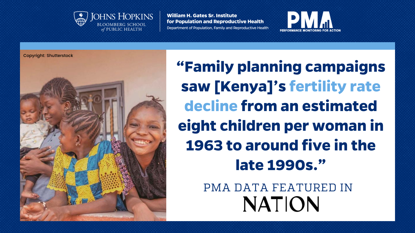 Les données de PMA sont présentées dans le pays par Angela Okech, membre du FPNN et lauréate du prix EXCELL de l'ICFP