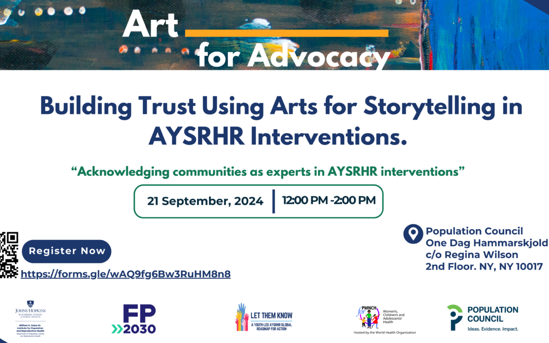 Join Us for Art for Advocacy at UNGA 2024: Amplifying Youth Voices through Art and Storytelling