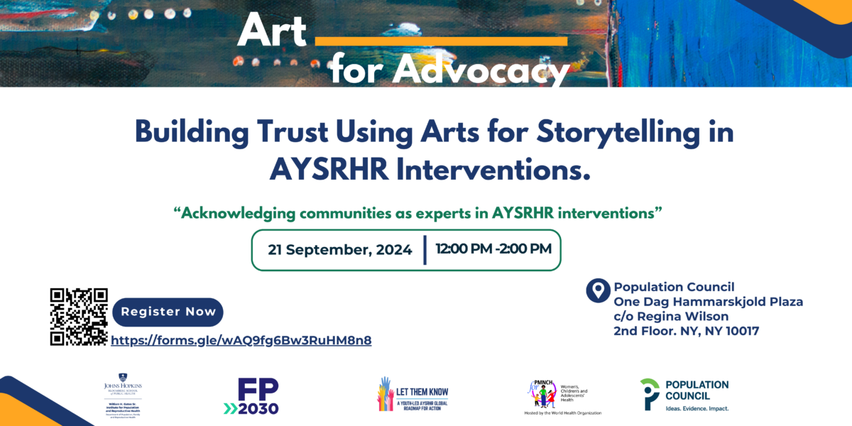 Join Us for Art for Advocacy at UNGA 2024: Amplifying Youth Voices through Art and Storytelling