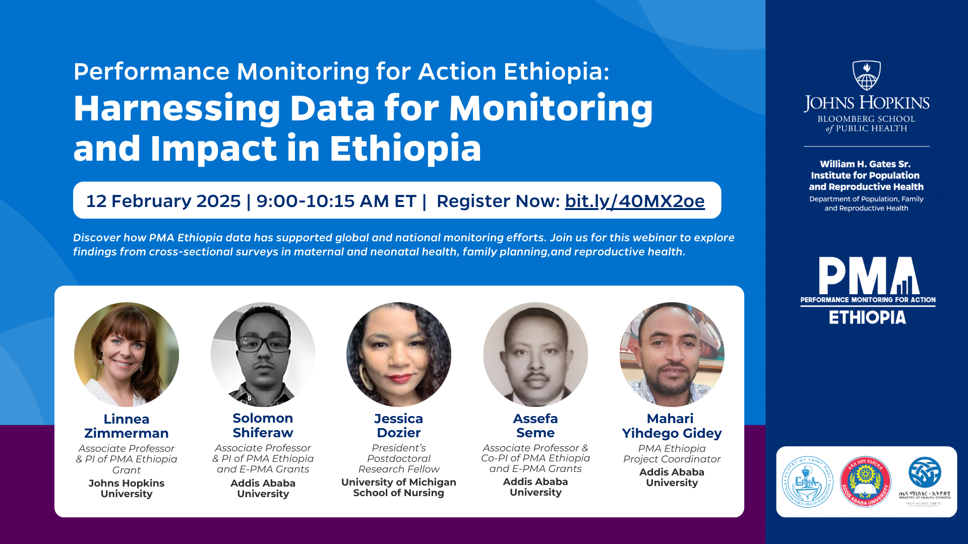 Webinar: Harnessing PMA Ethiopia Data for Monitoring and Impact