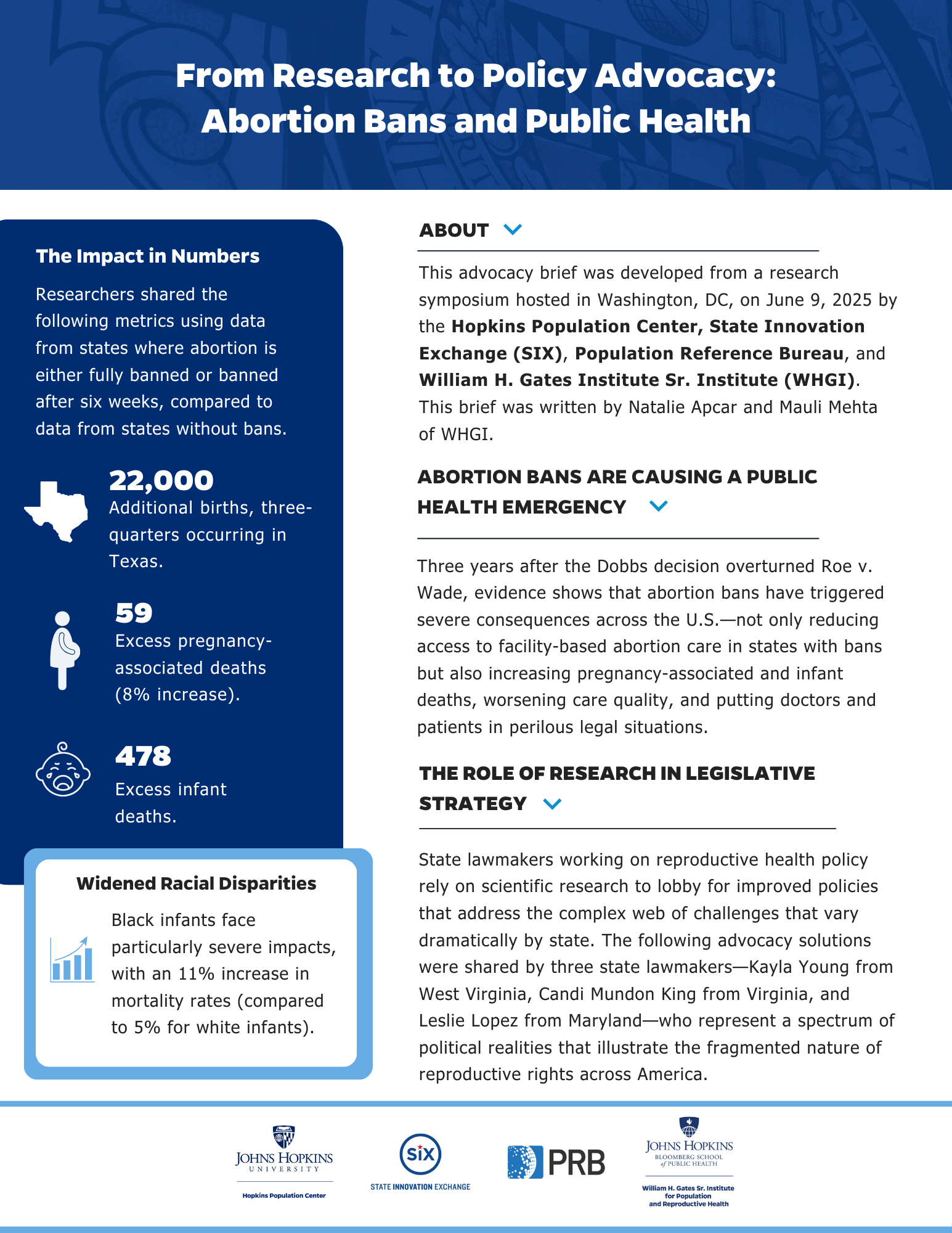 From Research to Policy Advocacy: Abortion Bans and Public Health