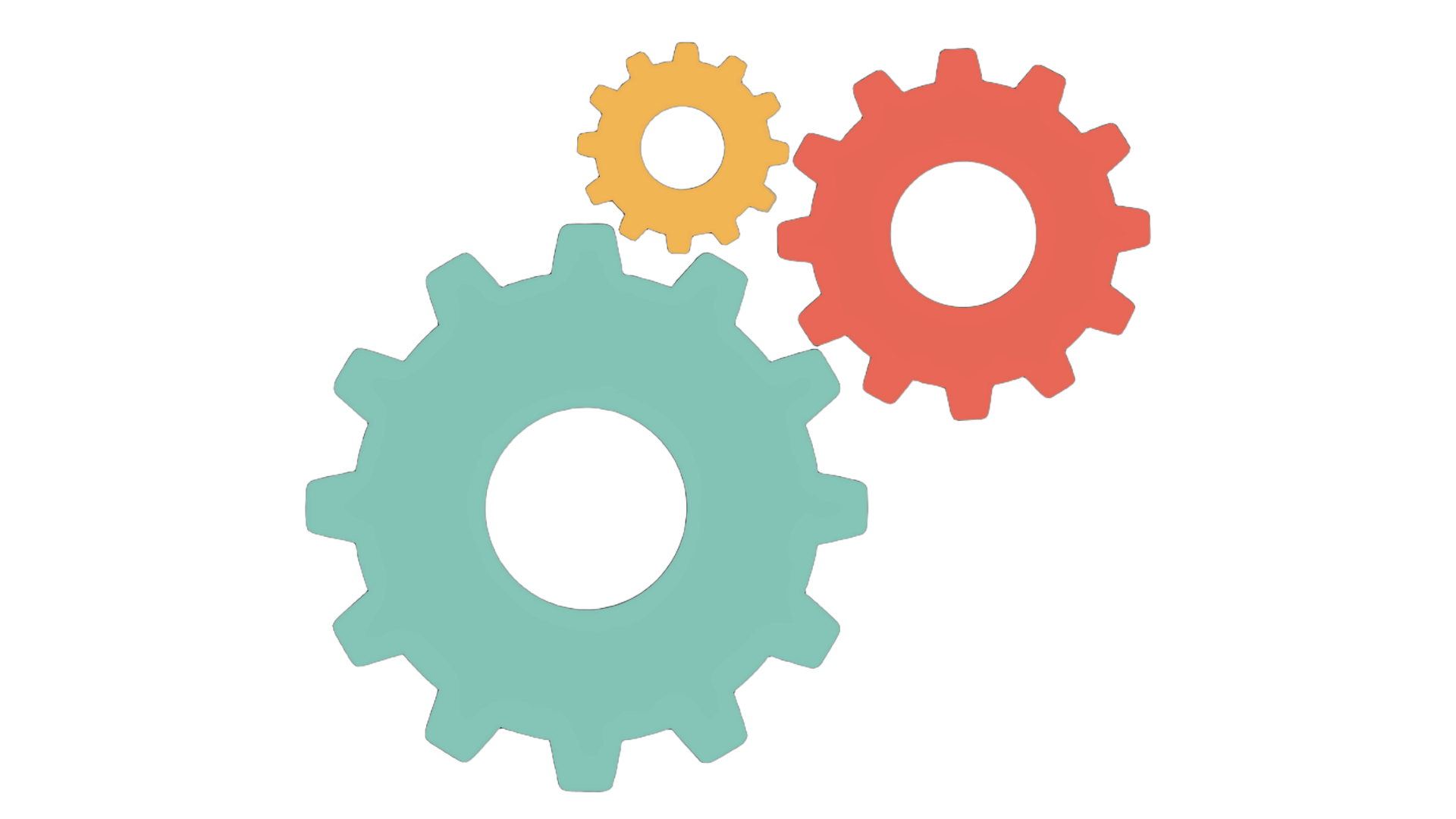 Illustration représentant des engrenages en prise